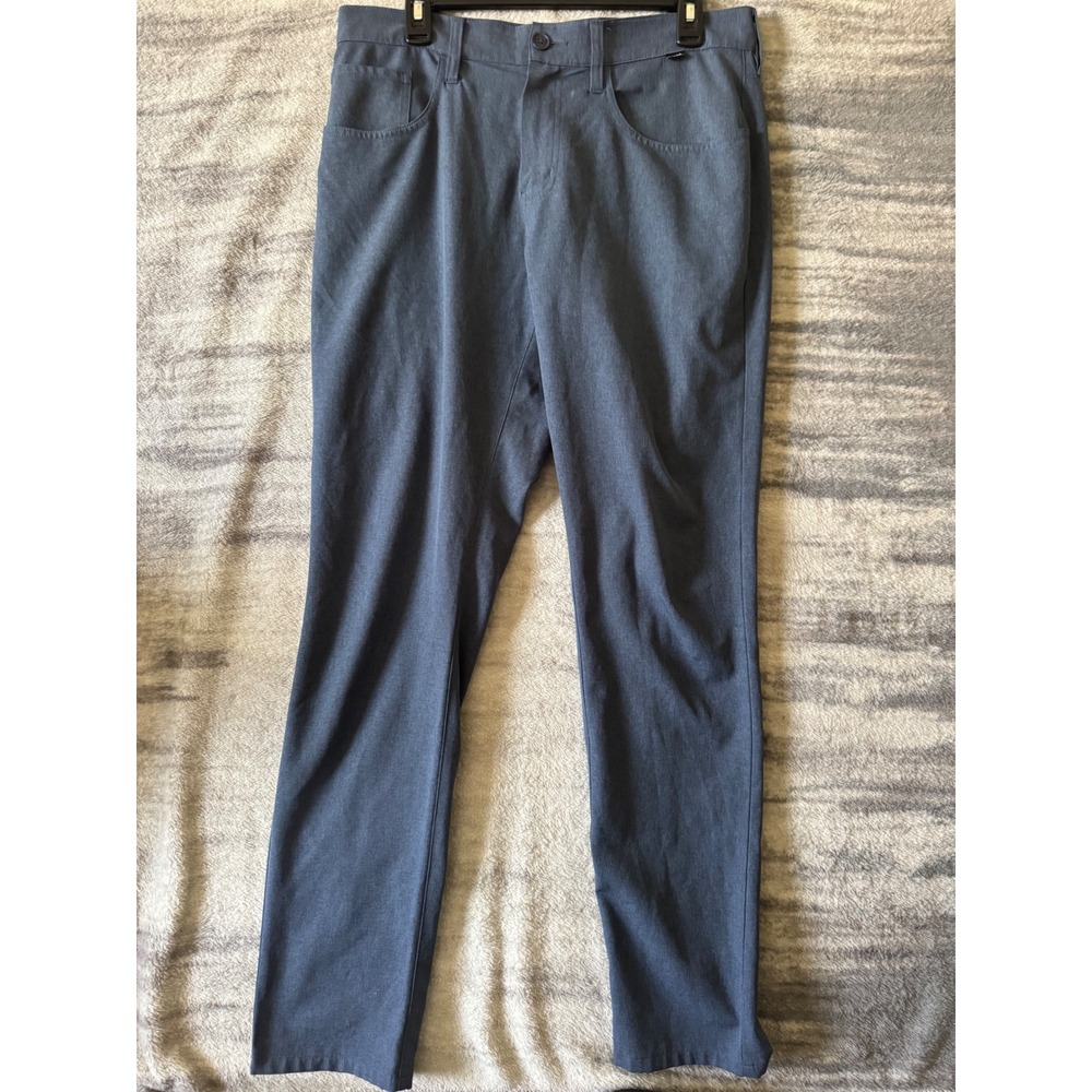 TravisMathew Open To Buy Mens 32 Performance Golf Pants Blue Heather 1MT435